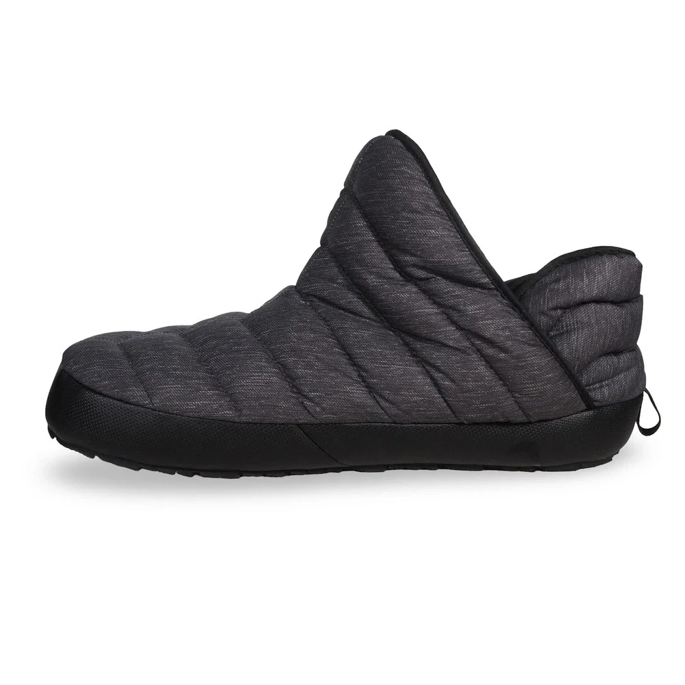 The North Face Thermoball Traction Camp Booties Mens 13 Heather Grey Red Slipper